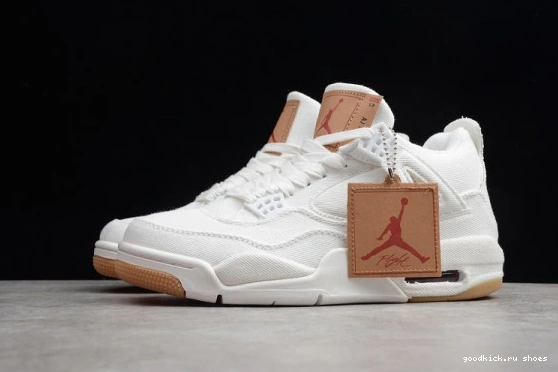 (Levi's 100 AO2571 Levi's 100 Jordan AO2571 4 Retro White Air Tag) 0328